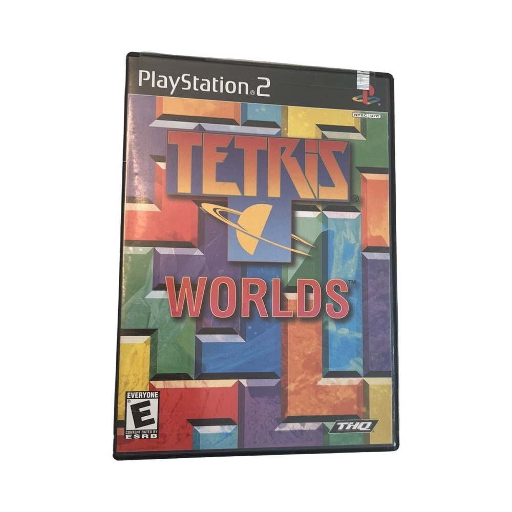 Tetris Worlds Sony PlayStation‎ 2 PS2 Game Puzzle THQ SLUS-20247 2002 Blue Disc